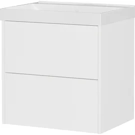 Germania Waschtisch GERMANIA "Bisbee", weiß, weiß, B:60cm H:58cm T:45cm, Holzwerkstoff, Waschtische, Waschtisch, Waschtisch-Unterschrank