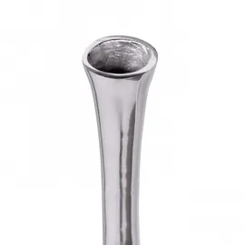KADIMA DESIGN Deko Vase groß BOTTLE L Aluminium modern mit 1 Öffnung in Silber | Gr.: onesize
