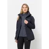 Jack Wolfskin »BERGLAND 3IN1 JKT W«, mit Kapuze Jack Wolfskin grafit