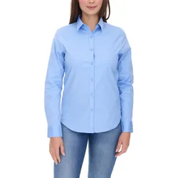 ELEVATE Hamell Langarm-Hemd schlichtes Damen Blusen-Hemd Popelin Bluse 3816940 Hellblau - XL