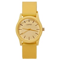 Esprit Chronograph Farbige Uhr mit Gummiarmband gelb