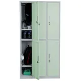 MCW Schließfach Preston T829, Schließfachschrank Wertfachschrank Spind, Metall 6 Fächer