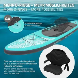 ECD Germany SUP Board Makani 320 x 80 x 15 cm türkis