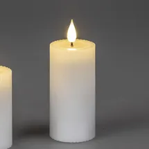 Formano LED-Wachskerze 5 x 10 cm weiß