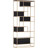 GUTMANN FACTORY Regal Porto Raumteiler 87 x 35 x 200 cm Schwarz