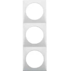 Berker 918192519 Rahmen 3f Integro Flow polarweiß glänz