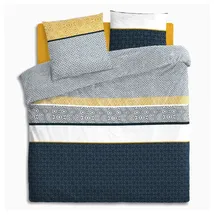 Atmosphera Etnik gestreift Blau 240 x 220 cm