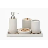 houseproud Badaccessoire-Set Savanah Badset, 5 tlg. beige