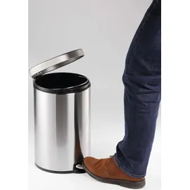 Durable Treteimer 5 l metallic silber