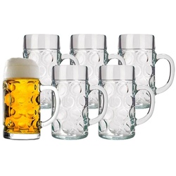 Stölzle Lausitz Isar Bierkrüge 6er Set transparent 
