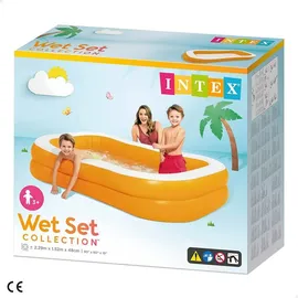Intex Mandarin Swim Center Family Planschbecken 229 x 147 x 46 cm