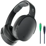 Skullcandy Hesh ANC Over-Ear Wireless-Kopfhörer mit Noise Cancelling, 22 Std. Akkulaufzeit, Mikro, kompatibel mit iPhone, Android und Bluetooth-Geräten - Schwarz