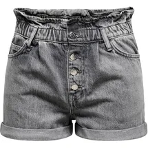 Only Jeansshorts ONLCUBA LIFE PAPERBAG Denim SHORTS 15200196 Grau