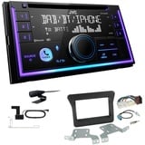 JVC KW-DB95BT Autoradio Bluetooth DAB+ für Renault Master III ab 2010 schwarz