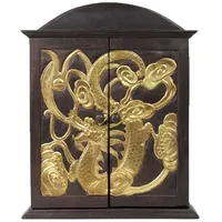 Oriental Galerie Drache Hängeschrank 65x0x0 cm Braun Gold