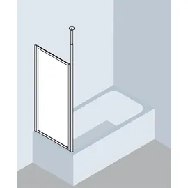 Kermi Vario 2000 Seitenwand V2TWD080142YK 71,4-74,6x140cm, weiß, ESG SR Opaco Clean