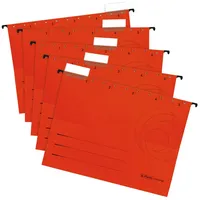 Herlitz 5874698 Hängemappe Rot 5er Packung