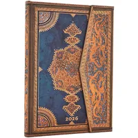 Paperblanks ltd. 12-Monatskalender. 2026 Safaw. Indigo Midi Horizontal