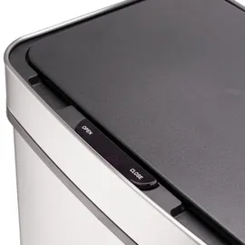 Ribelli Sensor Mülleimer 72 L, 4 Fächer, silber - Silber