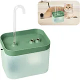 Katzenbrunnen 1.5L Trinkbrunnen für Katze Super Leise katzenbrunnen für Katzen Durchsichtiger Wassertank, 3 Stufig Einstellbarer Wasserdurchfluss, USB Laden Katzen Brunnen