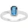 LEONARDO CIAO BY LEONARDO "Sophia CIAO" Gr. 18, blau (edelstahlfarben, blau), Fingerringe, Damen, 18, Edelstahl, 2mm, Fingerring, mit Kristallglas