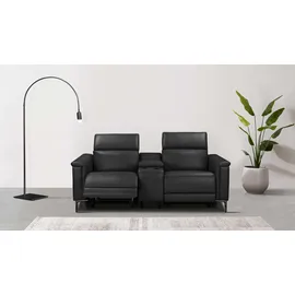 OTTO home Couch Kunstleder 2-Sitzer Schwarz