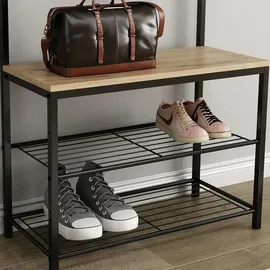 Vicco Wandgarderobe Fyrk Eiche Schwarz