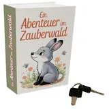 speecheese Abenteuer im Zauberwald Booksafe mit Waldtiere für Märchen-Fans Perfektes Geheimversteck für Leser mit Spaß am Märchenmotiv