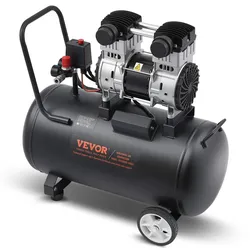VEVOR Kompressor 60L Luftkompressor 125PSI Druckluft 1,25kW Flüsterkompressor