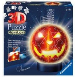 Ravensburger Puzzle Ravensburger 3D Puzzle Kürbiskopf Nachtlicht 11253 – Puzzle-Ball -…, 72 Puzzleteile