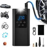 Schnell-elektro-reifenfüller Mit Led-anzeige, 6000-mah-akku, 4 Modi Für Autos, Fahrräder, Motorräder Und Bälle