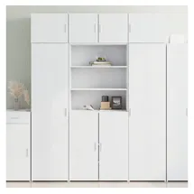 vidaXL Hochschrank 80 x 42,5 x 225 cm Weiß