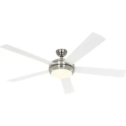 Casafan Deckenventilator Titanium Chrom 162 cm Weiß 162