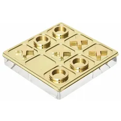 Casa Padrino Deko Tic Tac Toe Spiel Gold 61 cm - Luxus Accessoires