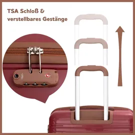 TRAVELHOUSE Ascona Koffer-Set 5-tlg. rot
