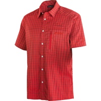 Maier Sports Mats S/s Short Sleeve red check, 64