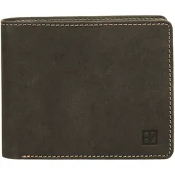 Geldbörse BODENSCHATZ "BICOLOUR", schwarz, Leder, casual, Kleinlederwaren, echt Leder