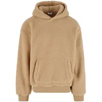 URBAN CLASSICS Oversized Teddy Kapuzenpullover Union Beige XL