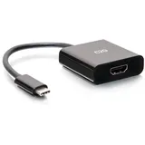 C2G USB-C zu HDMI Adapter 20 cm Schwarz