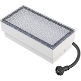 ledscom.de LED Pflasterstein Bodeneinbauleuchte GORGON für außen, IP67, eckig, 20 x 10cm, blau, 12v, Outdoor, Terrasse, Gartenbeleuchtung, Bodeneinbauleuchte, Strom, Bodenlampe, Bodenleuchte