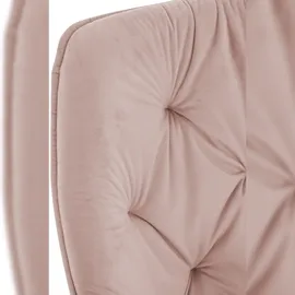 CLP 2er Set Stuhl Tanna Samt I Esszimmerstuhl Mit Armlehne I Gesteppter Polsterstuhl