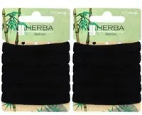 HERBA Fashion Élastique à cheveux Ø5cm Noir Elastique Pour Cheveux 2x6 pc(s)