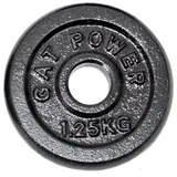 4 x Hantelscheibe 1,25 kg aus Gusseisen – 31/32 mm Loch – Gewichtsscheibe