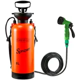 Moreeulsi Tragbare Camping-Dusche, tragbare Druckdusche, Outdoor-Duschtasche, 7 Wassersprühmodi für Reisen, Wandern, Klettern, Sommerbaden, Auto, LKW, Outdoor-Waschen, Hunde- und Haustierreinigung