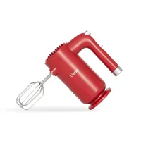 Livoo DOP243R Elektrischer Handmixer, Kunststoff, Chili Red