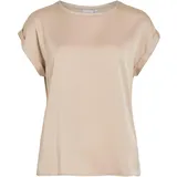 VILA VIELLETTE S/S Satin TOP/SU - NOOS
