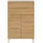 Germania Torrance Badkommode 60 x 97 x 34 cm Weiß/Eiche
