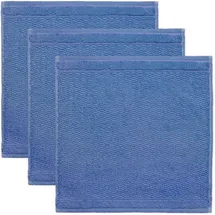Möve Pearl Handtücher 30 x 30 cm blau 3 St.