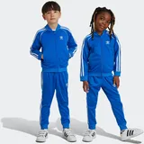 Adidas Trainingsanzug ADIDAS ORIGINALS "SST TRACKSUIT" Gr. 110, blau Kinder Sportanzüge