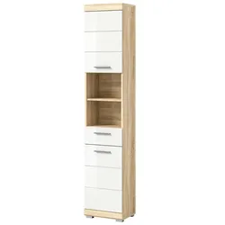 Hochschrank  Langhagensee , weiß , Maße (cm): B: 37 H: 191 T: 31